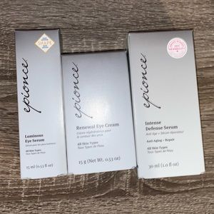 NEW! EPIONCE intense defense serum, renewal eye cream and luminous eye serum